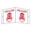 8" x 14-1/2" Fire Alarm Acrylic Fire Sign, VS13R