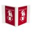 5-3/4" x 8-3/4" Fire Extinguisher Acrylic Fire Sign, VS1R