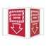 Lock-Out Center Plastic Accident Prevention Sign, VS20R