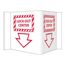 5-3/4" x 8-3/4" Lock-Out Center Plastic Accident Prevention Sign, VS20W