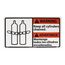 10" High Warning Keep All Cylinders Chained Plastic Sign, WBA4R
