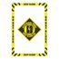 Electrical Panel Keep Clear 36 Inch Accident Prevention Adhesive Backed Floor Sign, WFKSM05