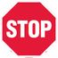 Stop Accident Prevention Adhesive Backed Floor Sign, WFS3