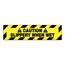 6" x 24" Caution Slippery When Wet Vinyl Adhesive Backed Floor Sign, WFS622
