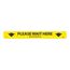 2.25" x 20" Please Wait Here Practice Social Distancing Vinyl Floor Sign, WFS8110