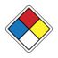 1" x 1" Diamond Boxes Paper Hazardous Material Label, WML1