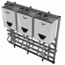 597,000 BTU Commercial Outdoor Tankless Rack System - Wall Mount (NG)