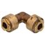 3/8" OD ACP Brass Push-Fit 90-Degree Elbow