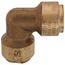 5/8" OD ACP Brass Push-Fit 90-Degree Elbow