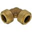7/8" OD ACP Brass Push-Fit 90-Degree Elbow