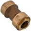 3/4" OD ACP Brass Push-Fit Coupling, Staked Stop