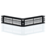 Shielded Angled Quickport, Patch Panel, 48"port, 2RU (Black)