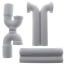 P-Trap and Straight Grid Drain Cover Kit
