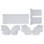 Universal Plastic and Brass Offset Waste Arm Cover Kit