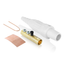 16 Series Plug, Female, 190A Max, 600V Double Set Screw Termination, #6-#2 Cable Range (White)