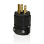 15A, 125V NEMA 5-15P, 2P, 3W, Plug, Straight Blade, Grounding, Power Indication (Black)