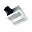 Flex Series Fan Finish Pack w/ White Grille & LED Light (80 CFM, 1.5 Sones)