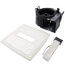 Flex Series Fan Finish Pack w/ White Grille & LED Light (80 CFM, 1.5 Sones) (Pack of 4)