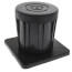 8" Adjustable Equipment Riser (Black)