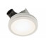 Model AER110SLW Sensing Decorative Ventilation Fan w/ Round Flat Panel LED Light (110 CFM)