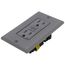 15A, Self Test, Tamper-Resistant AFCI Duplex Receptacle w/ LED Indicator Light & Wallplate (120V) - Gray