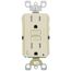 15A, Self Test, Tamper-Resistant AFCI Duplex Receptacle w/ LED Indicator Light & Wallplate (120V) - Ivory