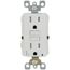 15A, Self Test, Tamper-Resistant AFCI Duplex Receptacle w/ LED Indicator Light & Wallplate (120V) - White
