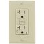 20A, Self Test, Tamper-Resistant AFCI Duplex Receptacle w/ LED Indicator Light & Wallplate (120V) - Ivory