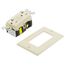 20A, Self Test, Tamper-Resistant AFCI Duplex Receptacle w/ LED Indicator Light & Wallplate (120V) - Ivory