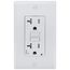 20A, Self Test, Tamper-Resistant AFCI Duplex Receptacle w/ LED Indicator Light & Wallplate (120V) - White
