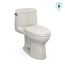 MS604124CEFG#12 Ultramax II 1-Piece Elongated 1.28 GPF Universal Height Toilet w/ CEFIONTECT & SS124 Softclose Seat, Washlet+ Ready (Sedona Beige)