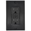 15A, Self Test, Tamper-Resistant Dual-Function AFCI/GFCI Outlet w/ LED Indicator Light (125V) - Black