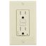 15A, Self Test, Tamper-Resistant Dual-Function AFCI/GFCI Outlet w/ LED Indicator Light (125V) - Ivory