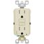 15A, Self Test, Tamper-Resistant Dual-Function AFCI/GFCI Outlet w/ LED Indicator Light (125V) - Ivory