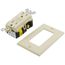 15A, Self Test, Tamper-Resistant Dual-Function AFCI/GFCI Outlet w/ LED Indicator Light (125V) - Ivory