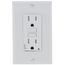 SmartlockPro Tamper-Resistant AFCI/GFCI Receptacle, 15A, NEMA 5-15R - White (125V)