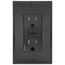 15A, Self Test, Tamper-Resistant Dual-Function AFCI/GFCI Outlet w/ LED Indicator Light (125V) - Brown