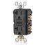 20A, Self Test, Tamper-Resistant Dual-Function AFCI/GFCI Outlet w/ LED Indicator Light (125V) - Black