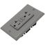 20A, Self Test, Tamper-Resistant Dual-Function AFCI/GFCI Outlet w/ LED Indicator Light (125V) - Gray