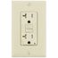 20A, Self Test, Tamper-Resistant Dual-Function AFCI/GFCI Outlet w/ LED Indicator Light (125V) - Ivory