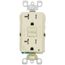 20A, Self Test, Tamper-Resistant Dual-Function AFCI/GFCI Outlet w/ LED Indicator Light (125V) - Ivory