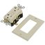 20A, Self Test, Tamper-Resistant Dual-Function AFCI/GFCI Outlet w/ LED Indicator Light (125V) - Light Almond