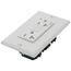 SmartlockPro Tamper Resistant AFCI/GFCI Duplex Receptacle w/ Wall Plate  - White (125V)