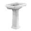 LPT532.4N#01 Promenade 24" x 19-1/4" Rectangular Pedestal Bathroom Sink for 4" Center Faucets (Cotton White)