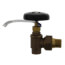 1/2" (Sweat x Male Union) Hot Water Angle Radiator Valve