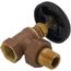 1/2" (FIP x Male Union) Hot Water Angle Radiator Valve, AHV-0500