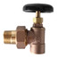3/4" (Sweat x Male Union) Hot Water Angle Radiator Valve