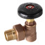 3/4" (Sweat x Male Union) Hot Water Angle Radiator Valve