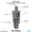 Mr Drain Universal Air Gap for Water Softener and Filters w/ 1/2" OD or 5/8" ID Inlet