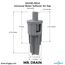Mr Drain Universal Air Gap for Water Softener and Filters w/ 1/2" OD or 5/8" ID Inlet